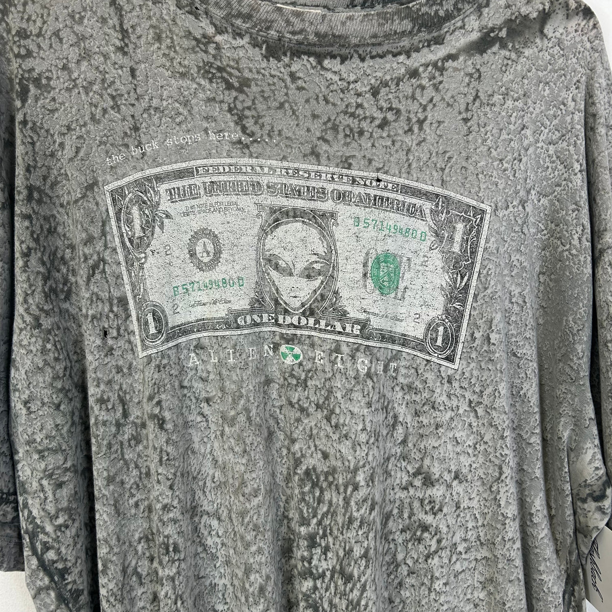 ALIEN EIGHT THE BUCK STOPS HERE TEE