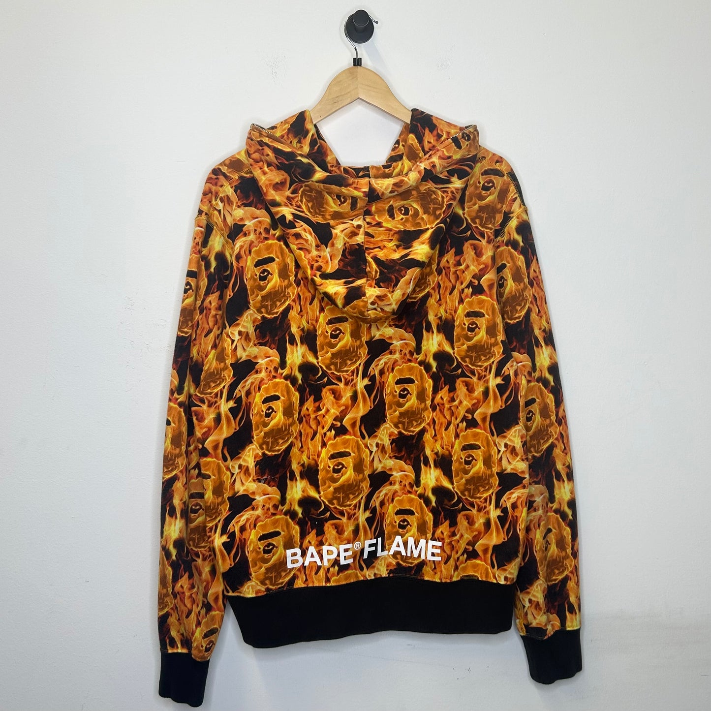 BAPE FLAME WIDE FULL ZIP HOODIE