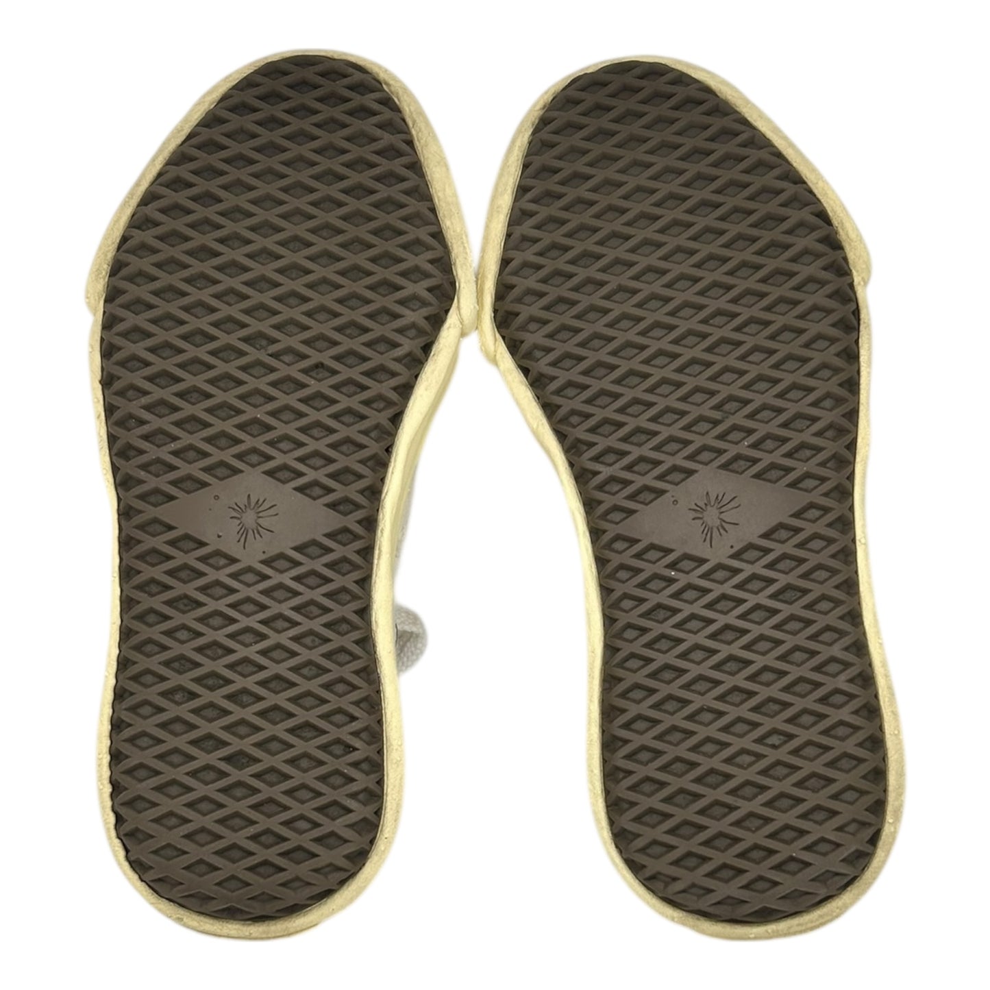 PREOWNED MAISON MIHARA OG SOLE WHITE CREAM CANVAS LOW