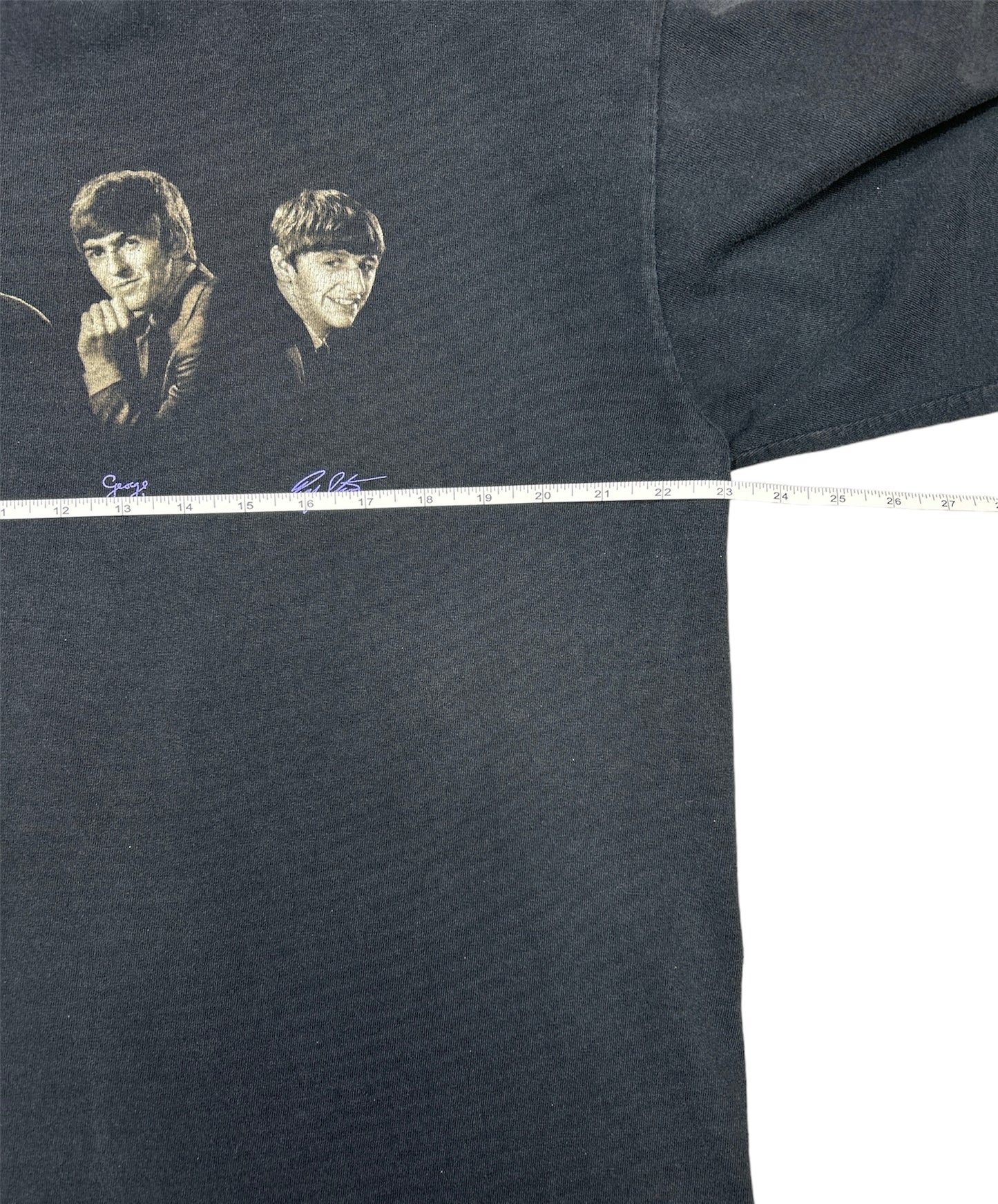 1995 THE BEATLES PURPLE SIGNATURES T-SHIRT