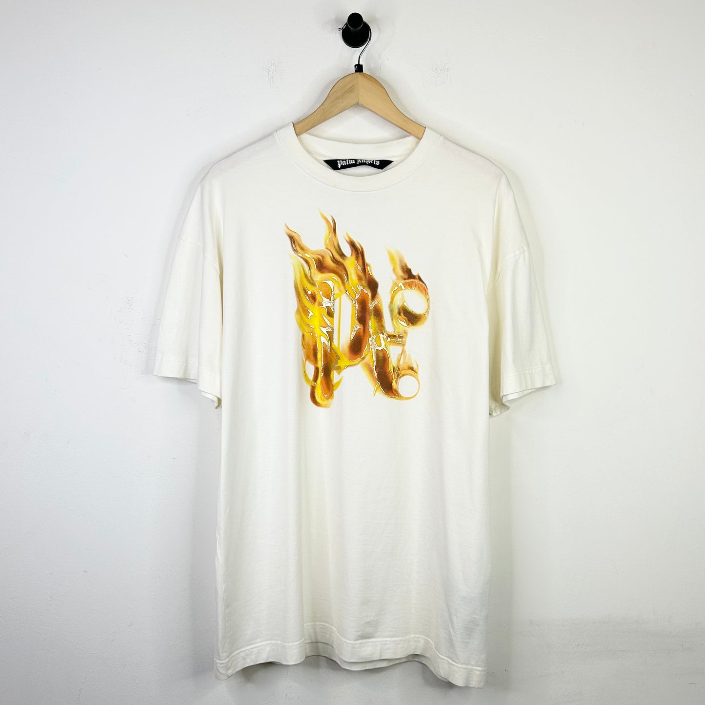 PALM ANGELS BURNING MONOGRAM TEE