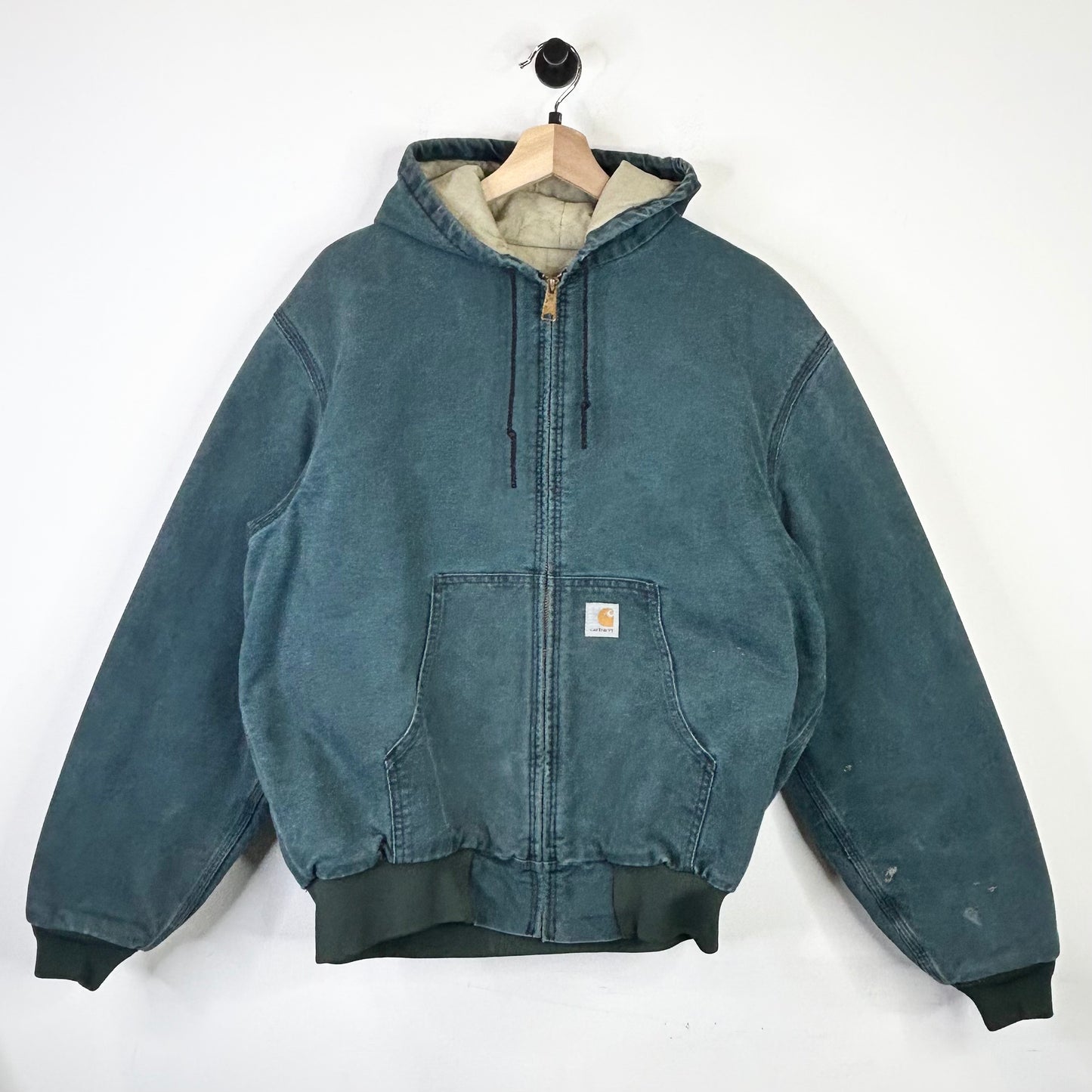 CARHARTT OLIVE TEAL HOODED JACKET