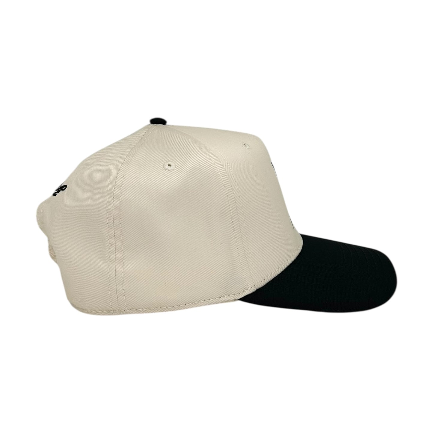 FLASHBACK CREAM BLACK BUTTERFLY EFFECT LOGO SNAPBACK HAT