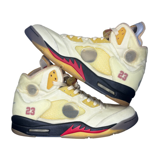 PREOWNED JORDAN 5 OFF WHITE SAIL