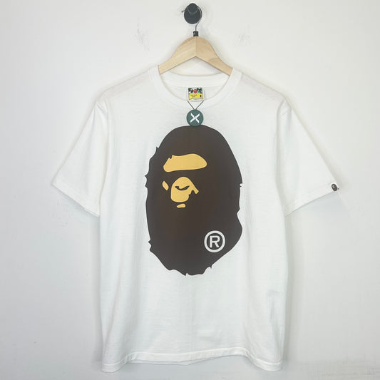 BAPE BIG HEAD WHITE TEE