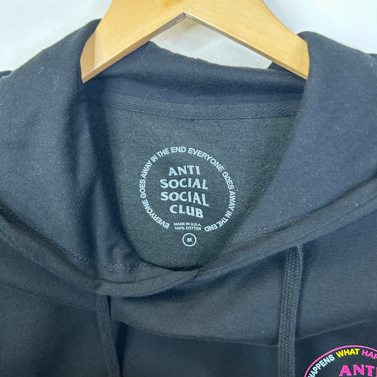 ANTI SOCIAL SOCIAL CLUB "WHAT HAPPENS" HOODIE