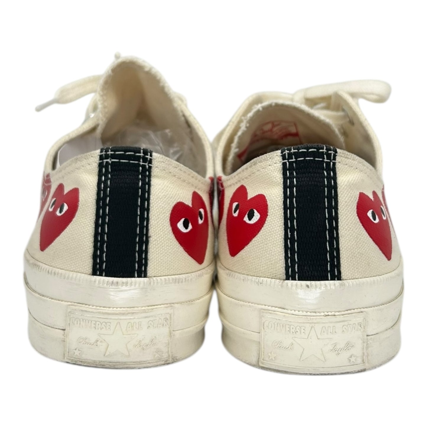 PREOWNED CONVERSE CDG MULTI HEART WHITE LOW