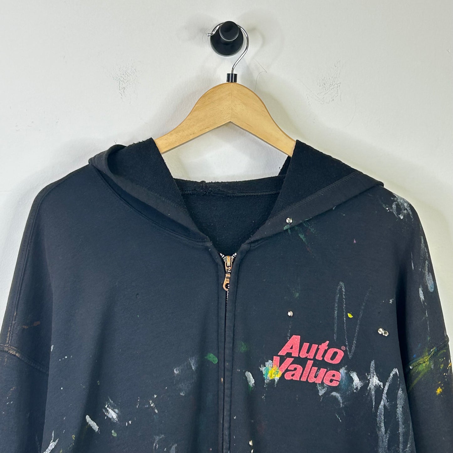 AUTO VALUE PAINT SPLATTER ZIP UP