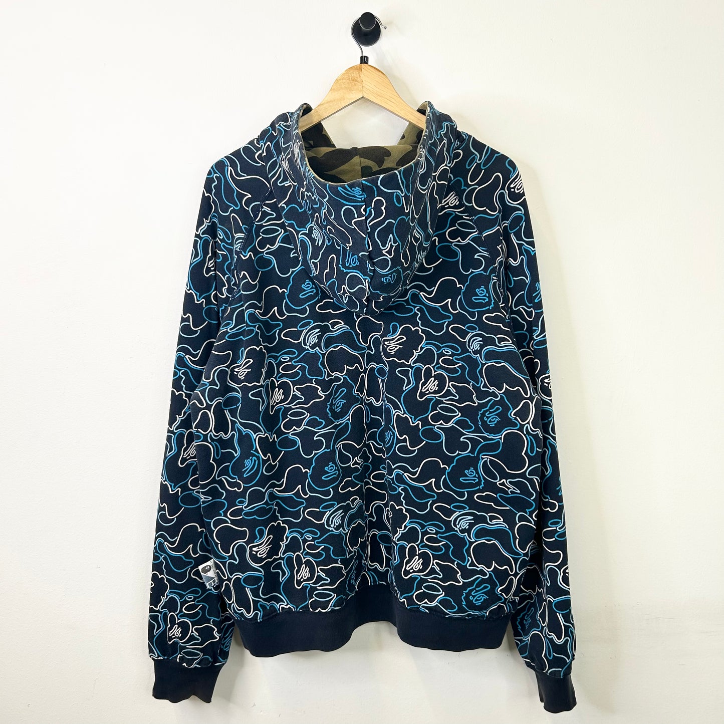 BAPE REVERSIBLE CAMO FULL ZIP HOODIE