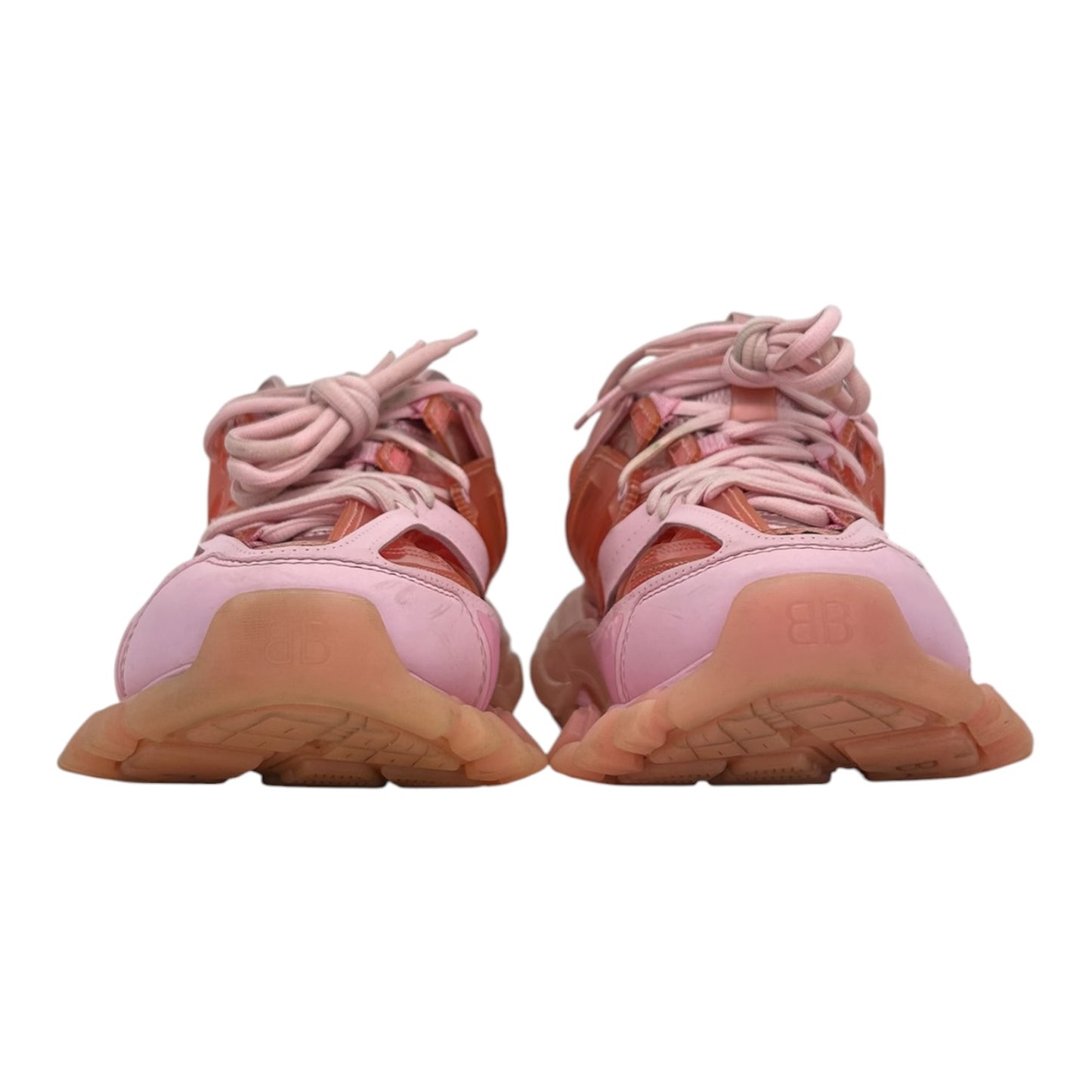 PREOWNED BALENCIAGA TRACK CLEAR SOLE PINK