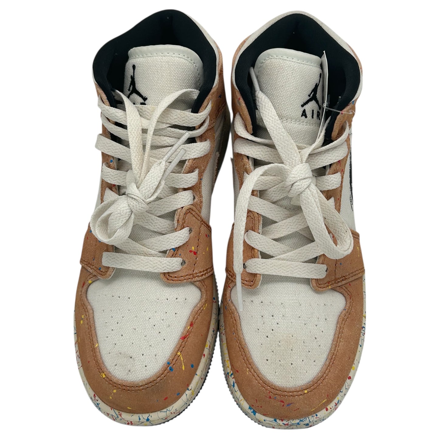 JORDAN 1 MID BRUSHSTROKE PREOWNED SIZE 4Y
