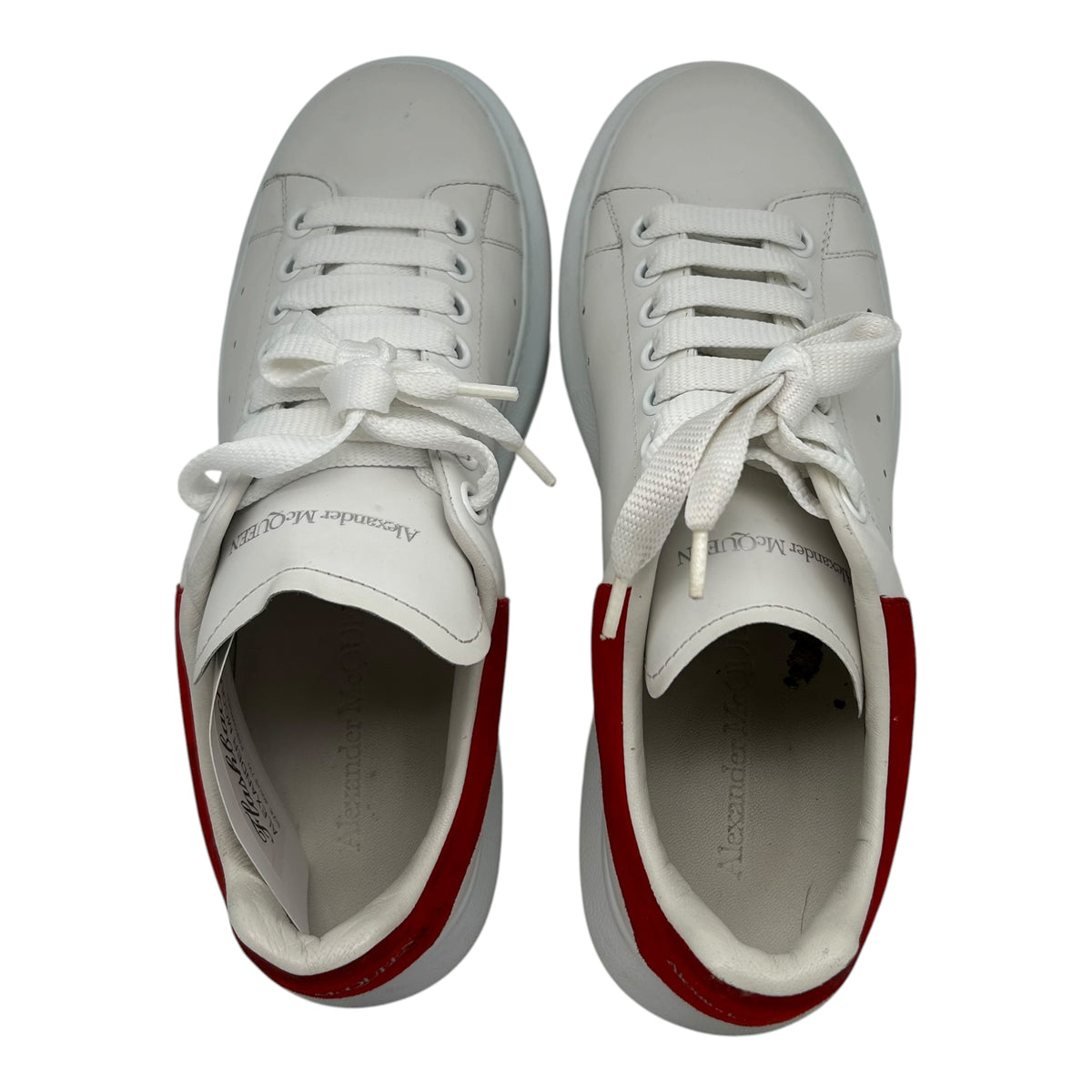 PREOWNED ALEXANDER MCQUEEN RED OVERSIZED SNEAKER