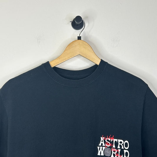 ASTRO WORLD WISH YOU WERE HERE TEE BLACK