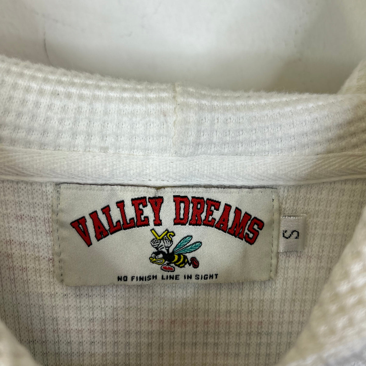VALE FOREVER REBORN WAFFLE KNIT ZIP UP WHITE