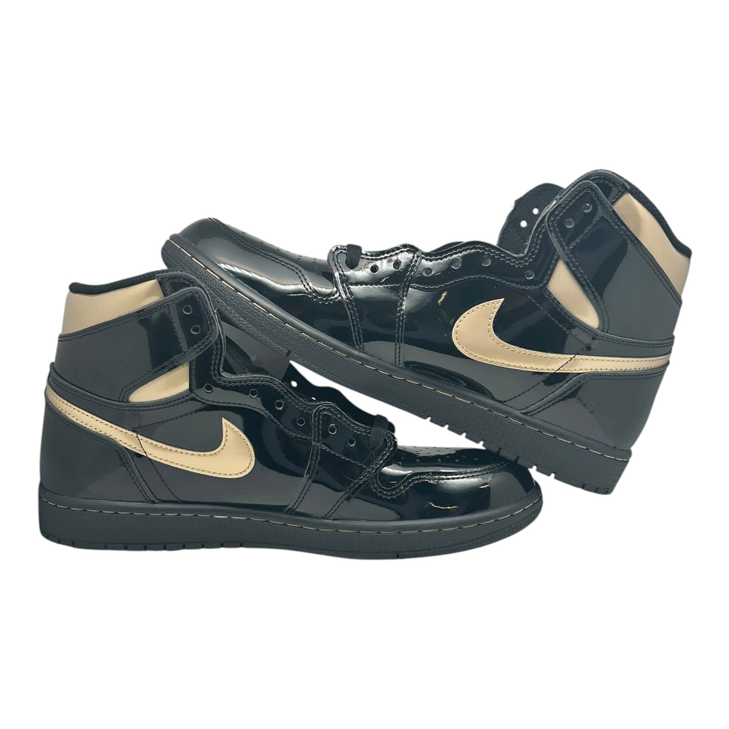 PREOWNED JORDAN 1 HIGH BLACK METALLIC GOLD