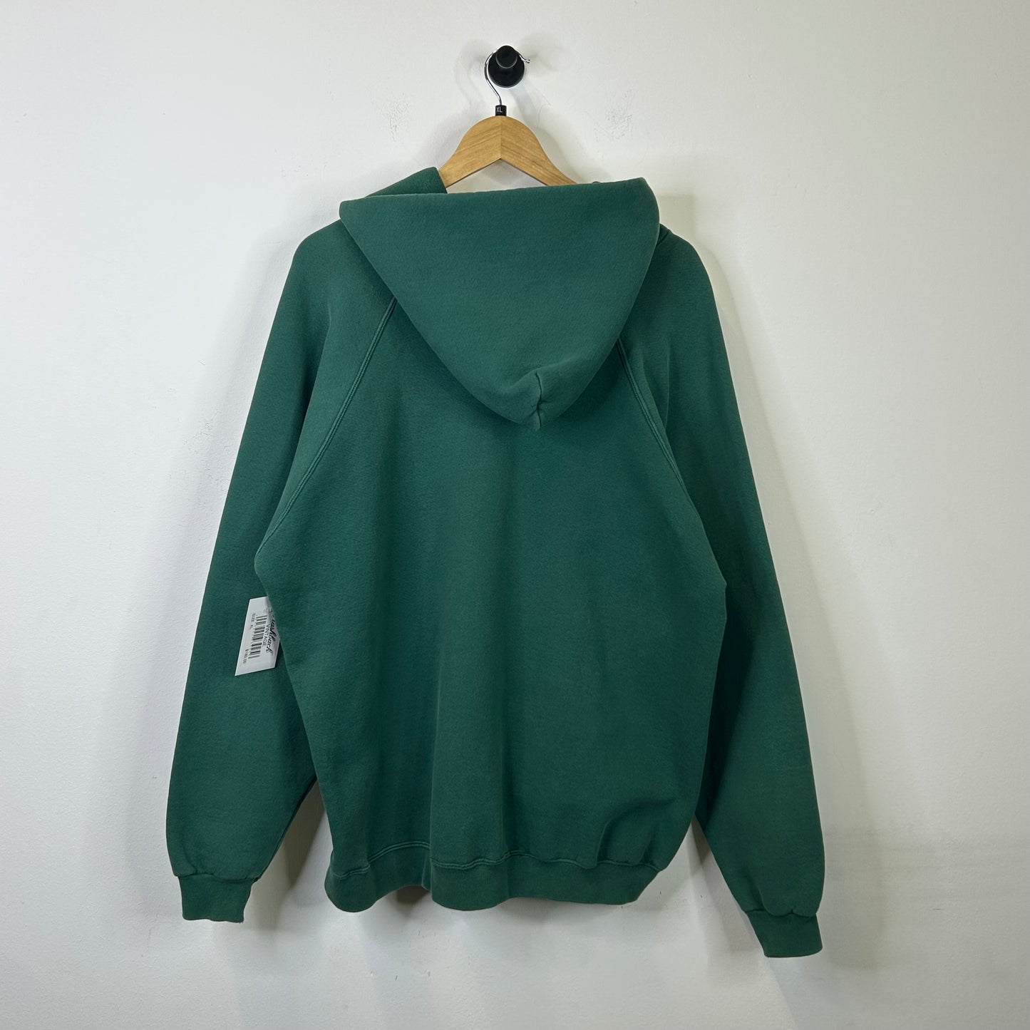 GREEN ADIDAS LEAF LOGO HOODIE