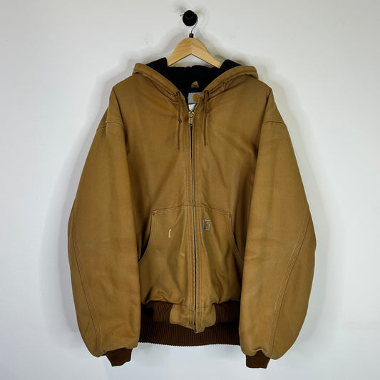 CARHARTT WHEAT FLEECE LINED HOODED JACKET