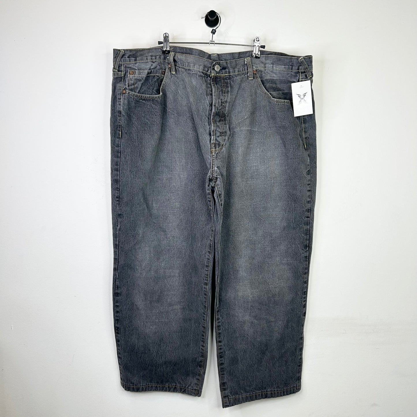 EVISU FADED BLACK DENIM