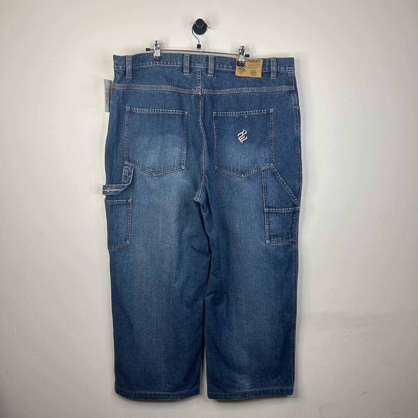 ROCA WEAR EMBROIDERED BACK POCKET BLUE DENIM PANT