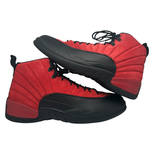 PREOWNED JORDAN 12 REVERSE FLU GAME SIZE 13