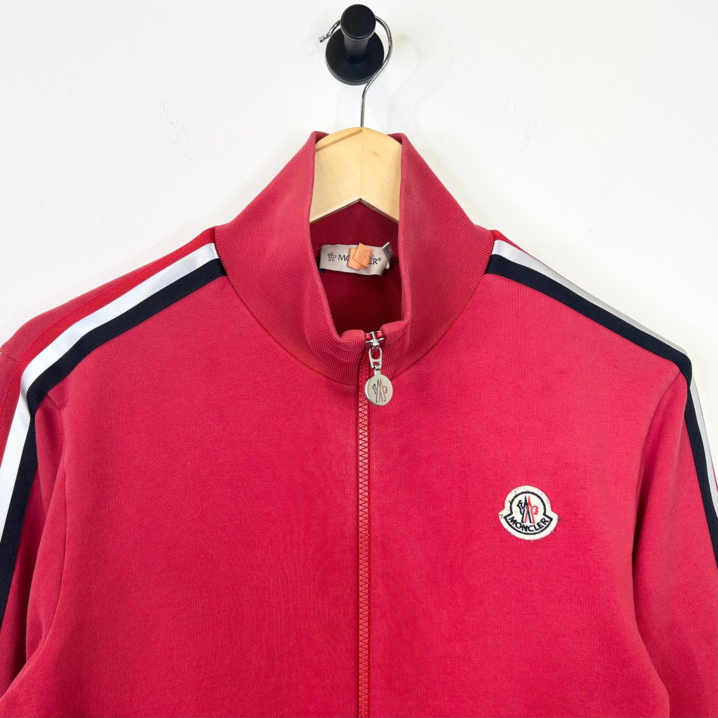 MONCLER RED STRIPED TRACK JACKET