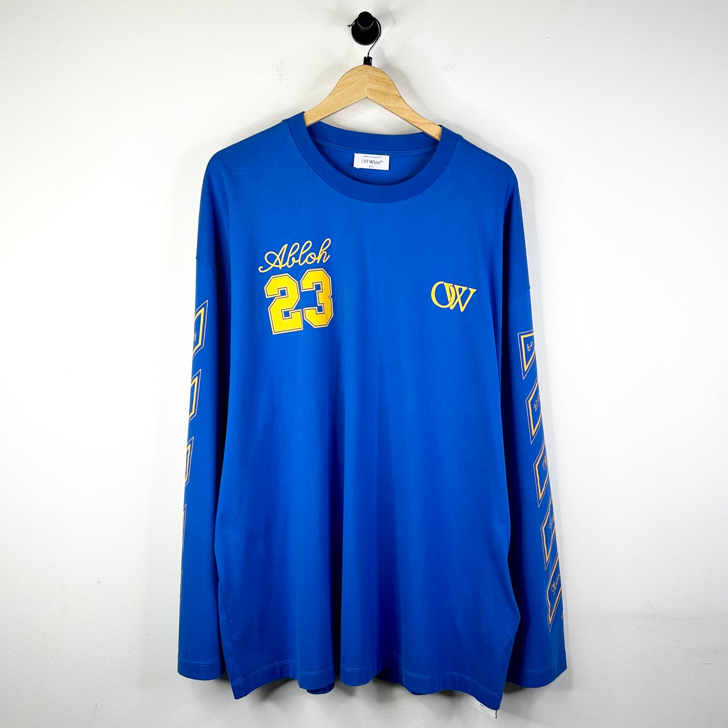 OFF WHITE BLUE YELLOW 23 LONGSLEEVE