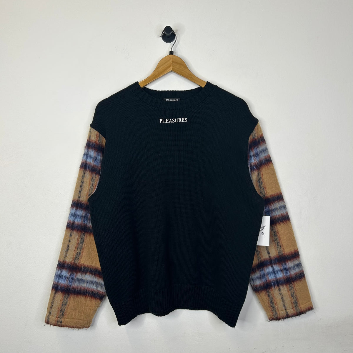 PLEASURES GUTS SWEATER BLACK
