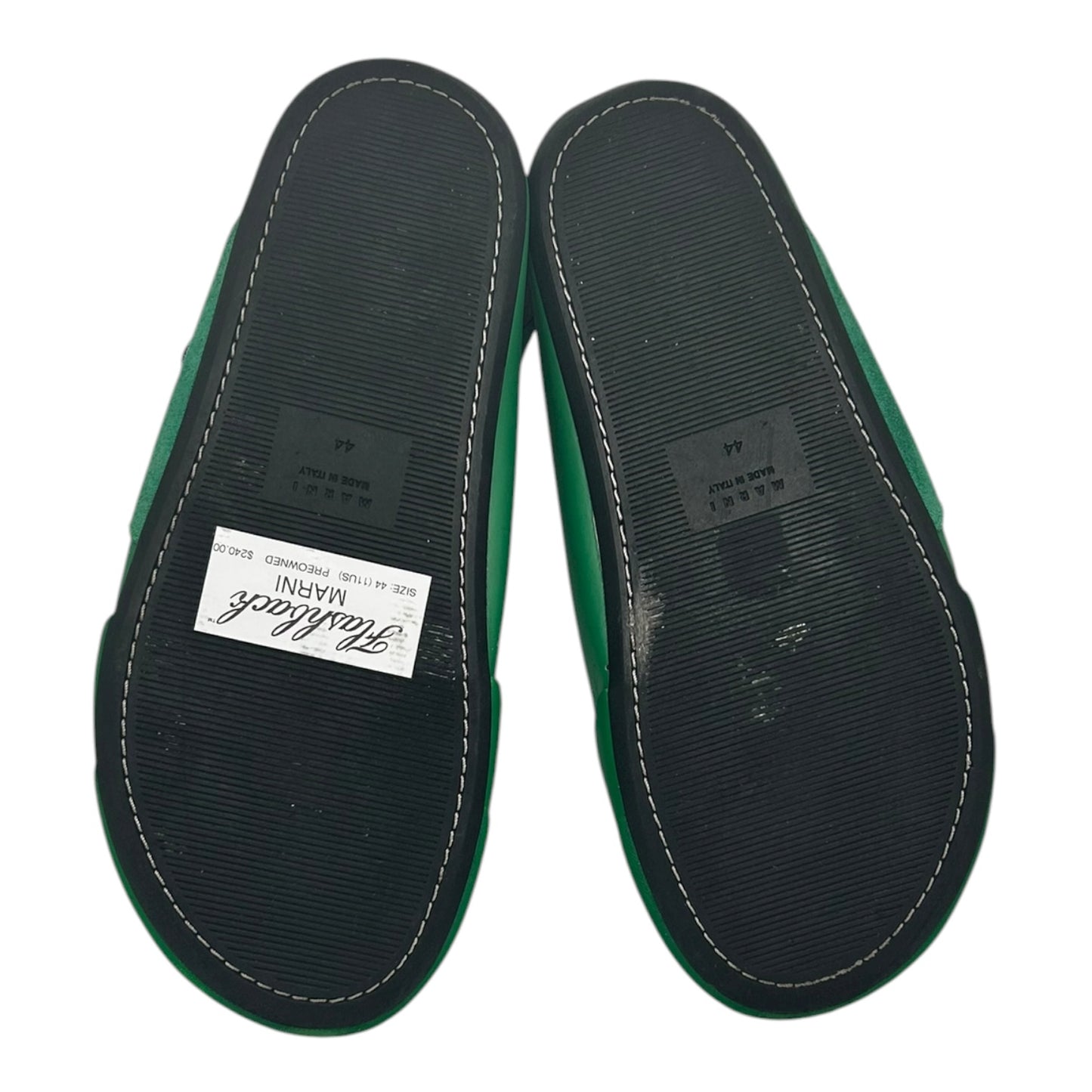 PREOWNED MARNI GREEN DADA SANDALS