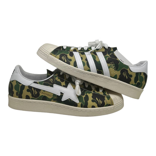 PREOWNED ADIDAS SUPERSTAR 80S BAPE CAMO SZ11.5