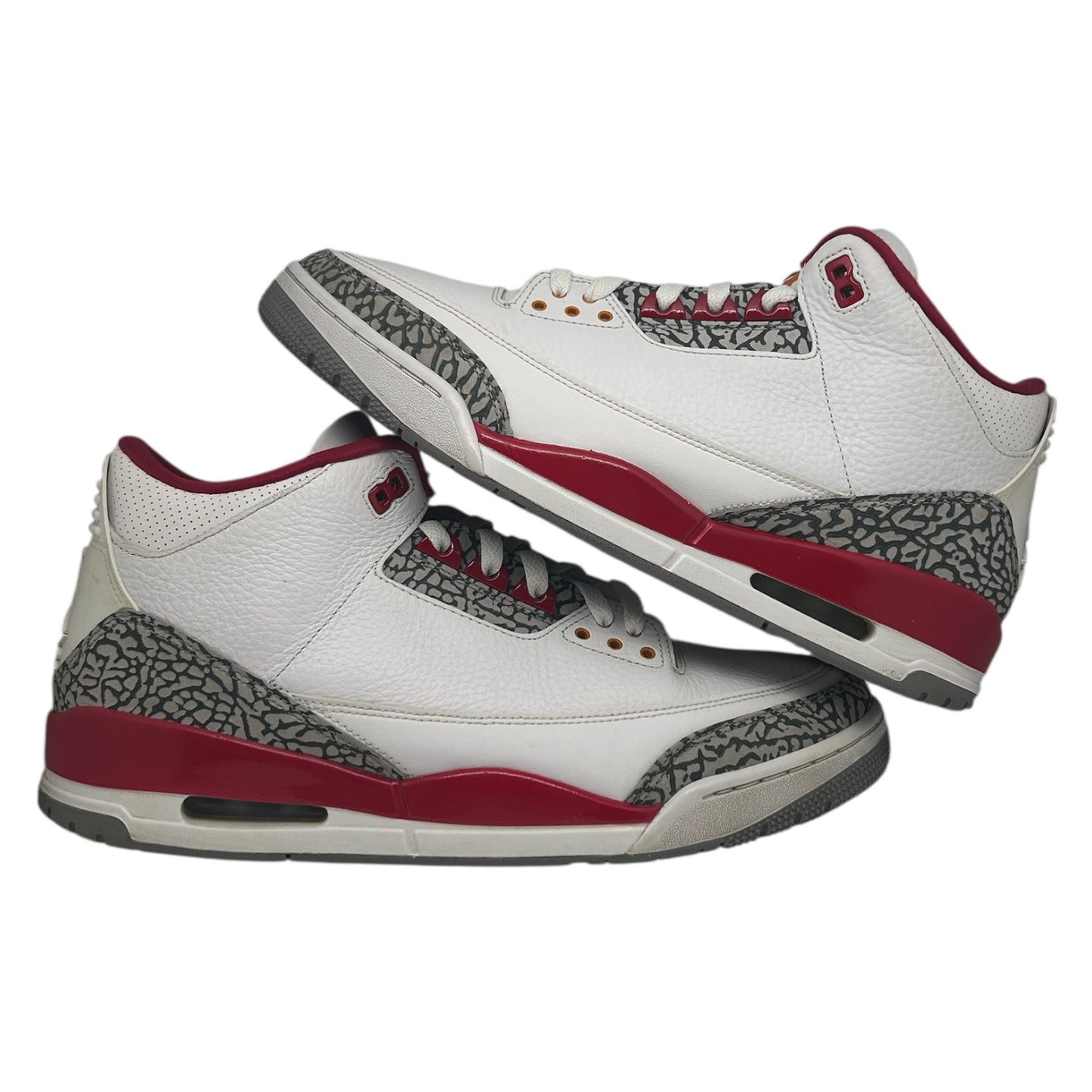 PREOWNED JORDAN 3 CARDINAL RED SZ 13