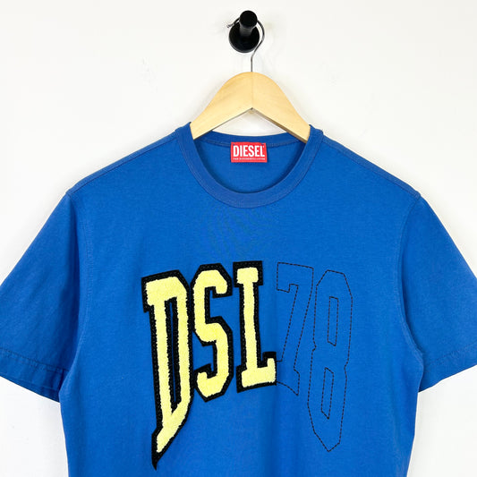 DSL 78 DIESEL BLUE AND YELLOW TEE