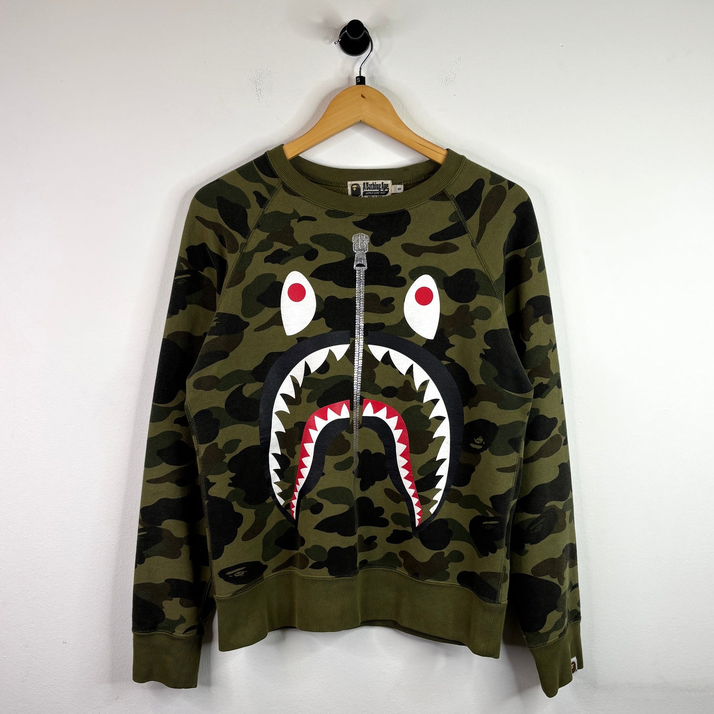 BAPE GREEN CAMO CREWNECK