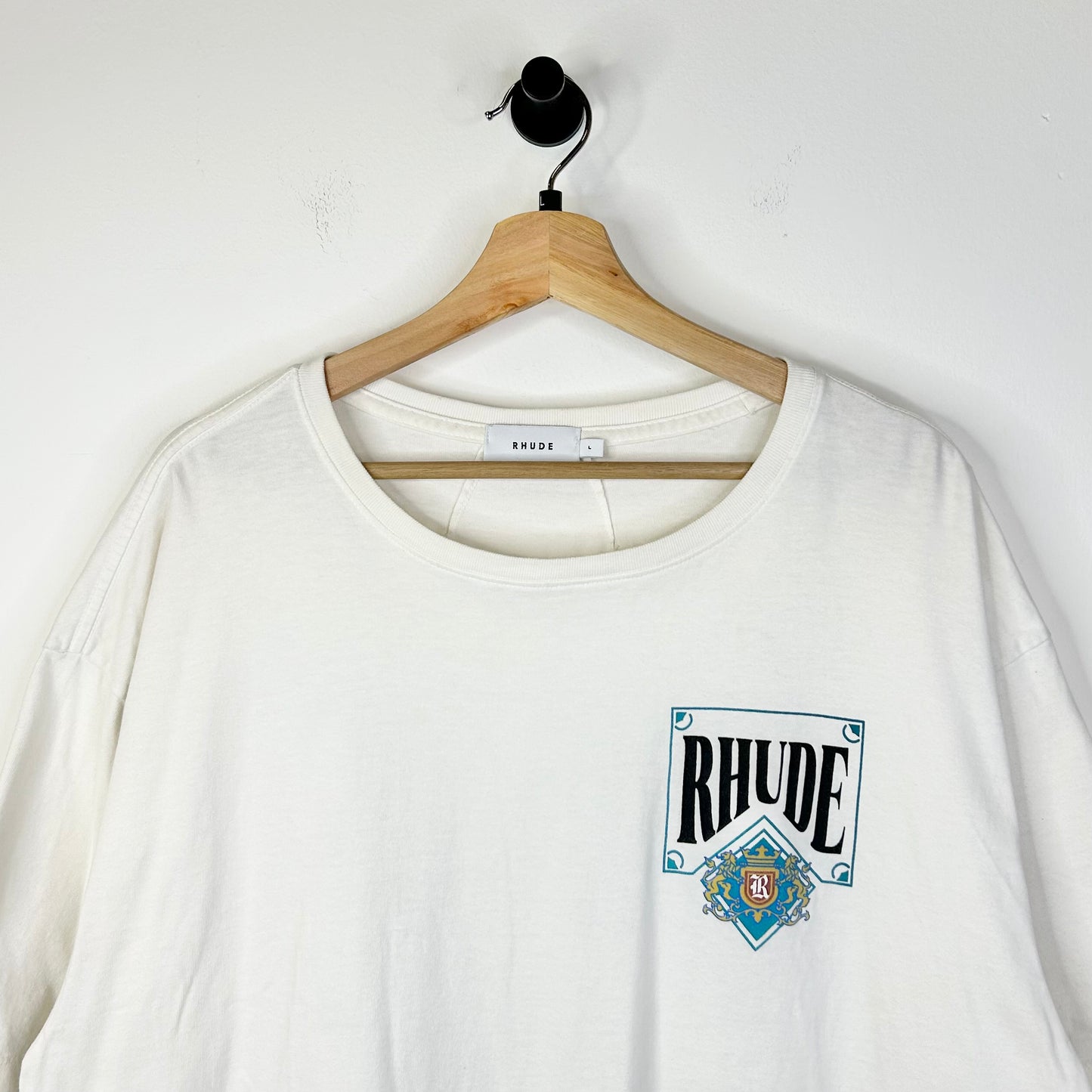 RHUDE CARD TEE WHITE