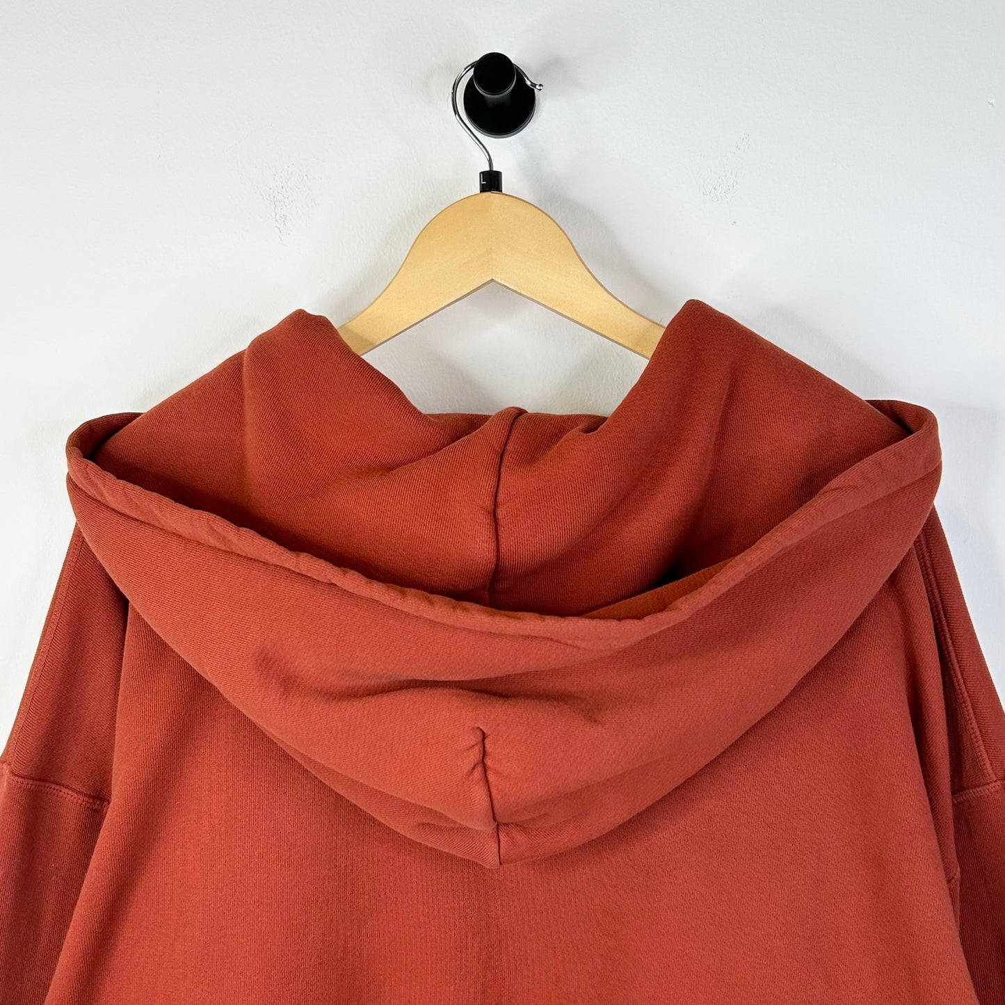 ERIC EMMANUEL RUST ORANGE PULLOVER HOODIE