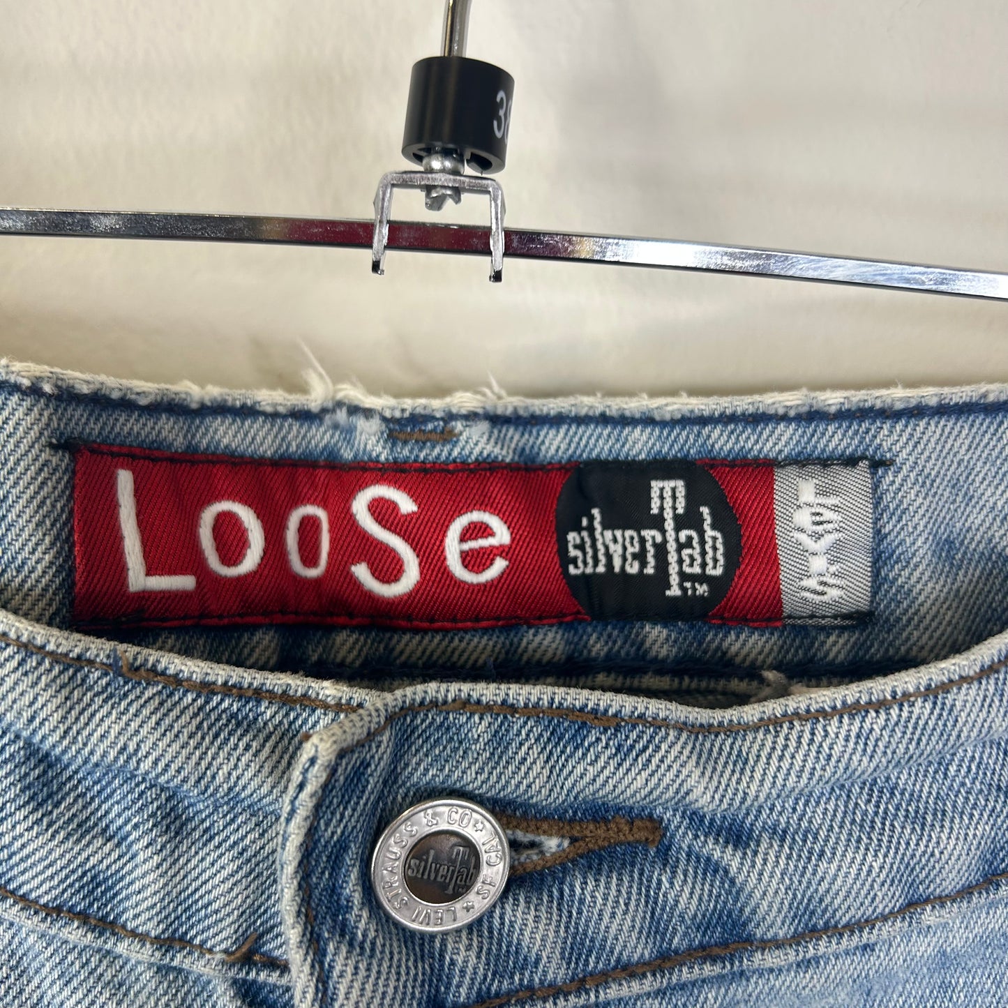 DENIM LEVI SILVER TAB LOOSE 38 X 32