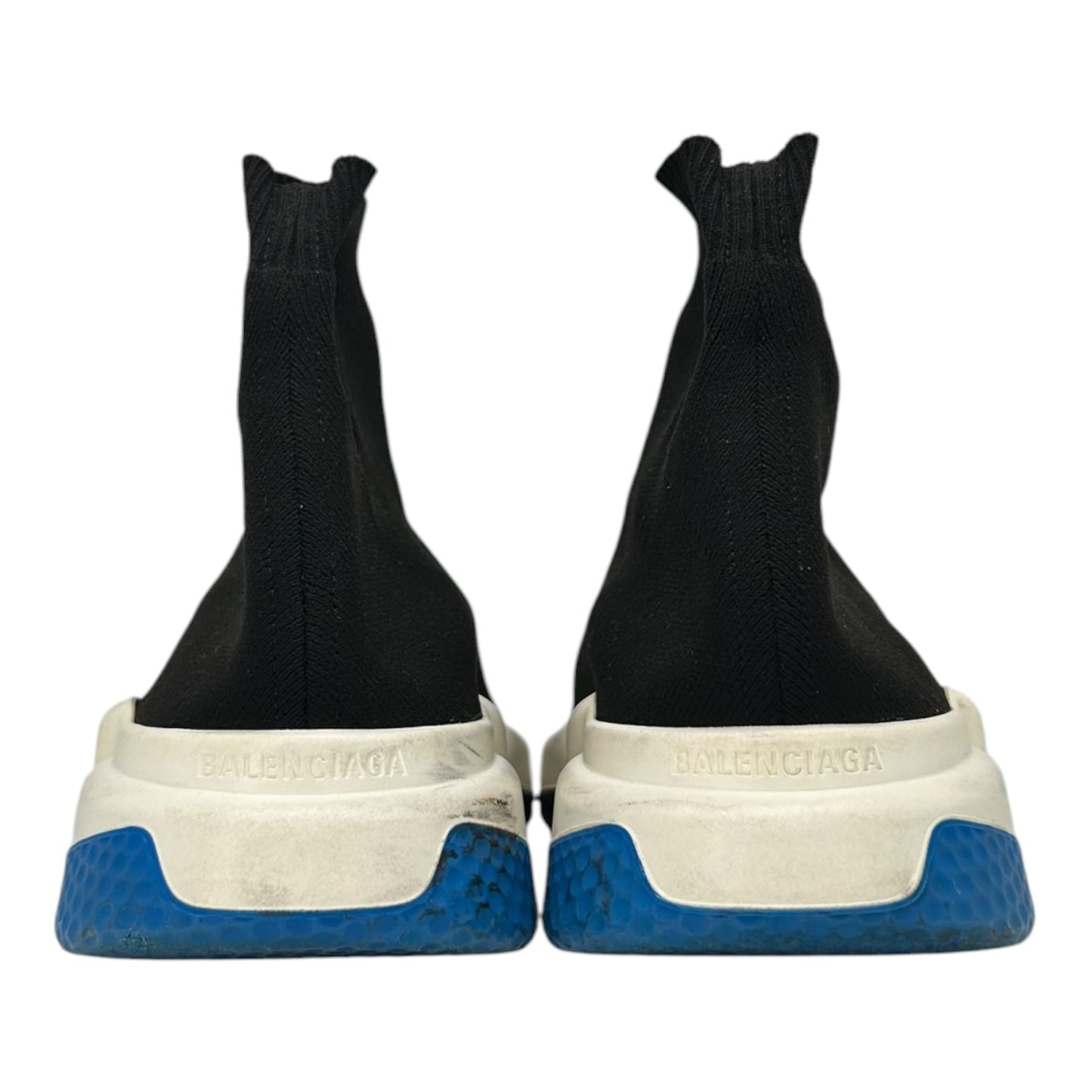 PREOWNED BALENCIAGA SPEED TRAINER BLACK/BLUE
