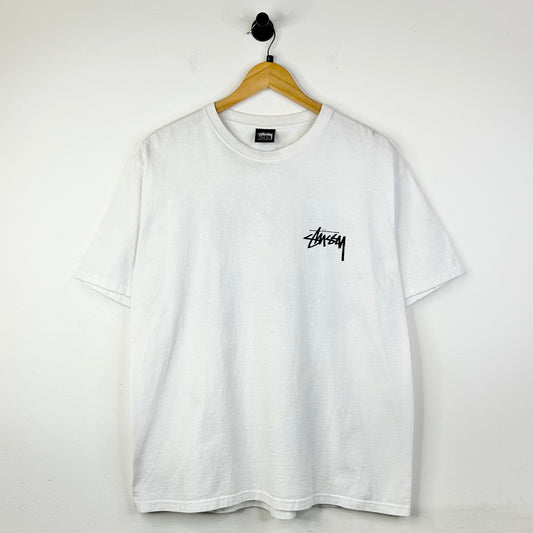 STUSSY SUITS WHITE TEE