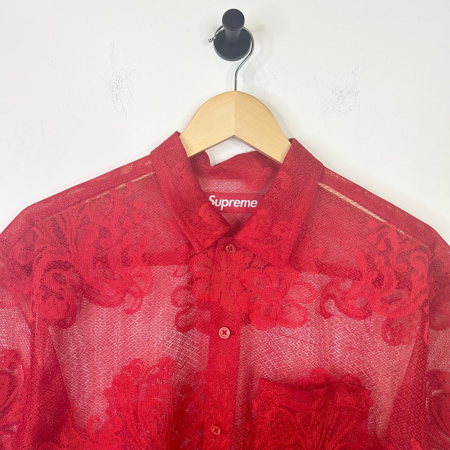 SUPREME RED LAST SUPPER LACE SHIRT