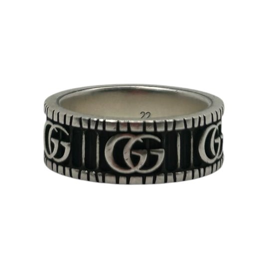 GUCCI WITH DOUBLE G RING SILVER