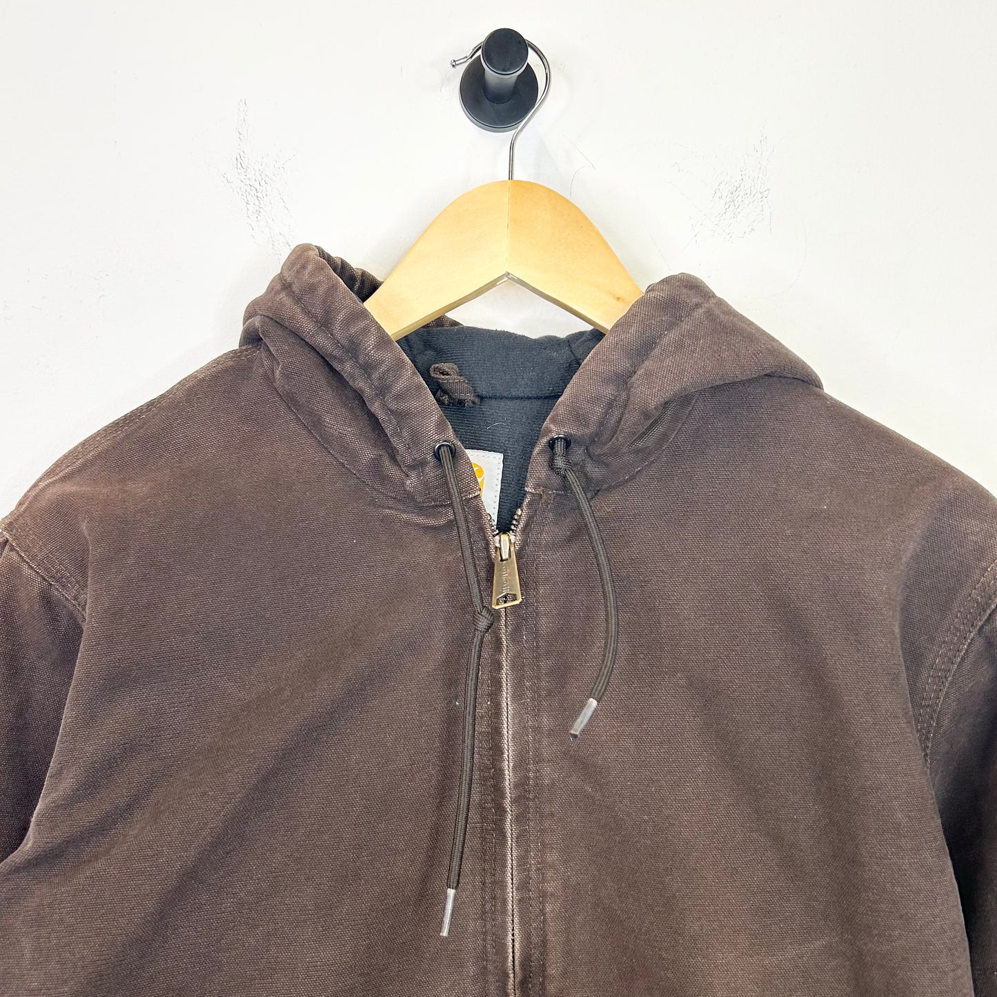 BROWN FADED CARHARTT HOODED JACKET