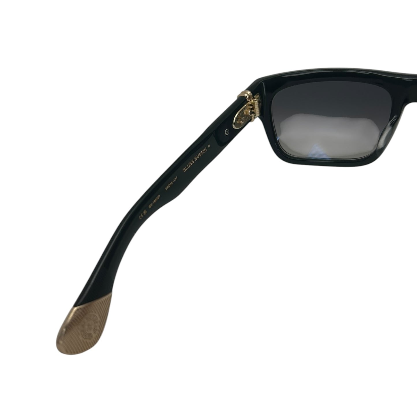CHROME HEARTS SLUSS BUSSIN II GOLD BLACK SUNGLASSES