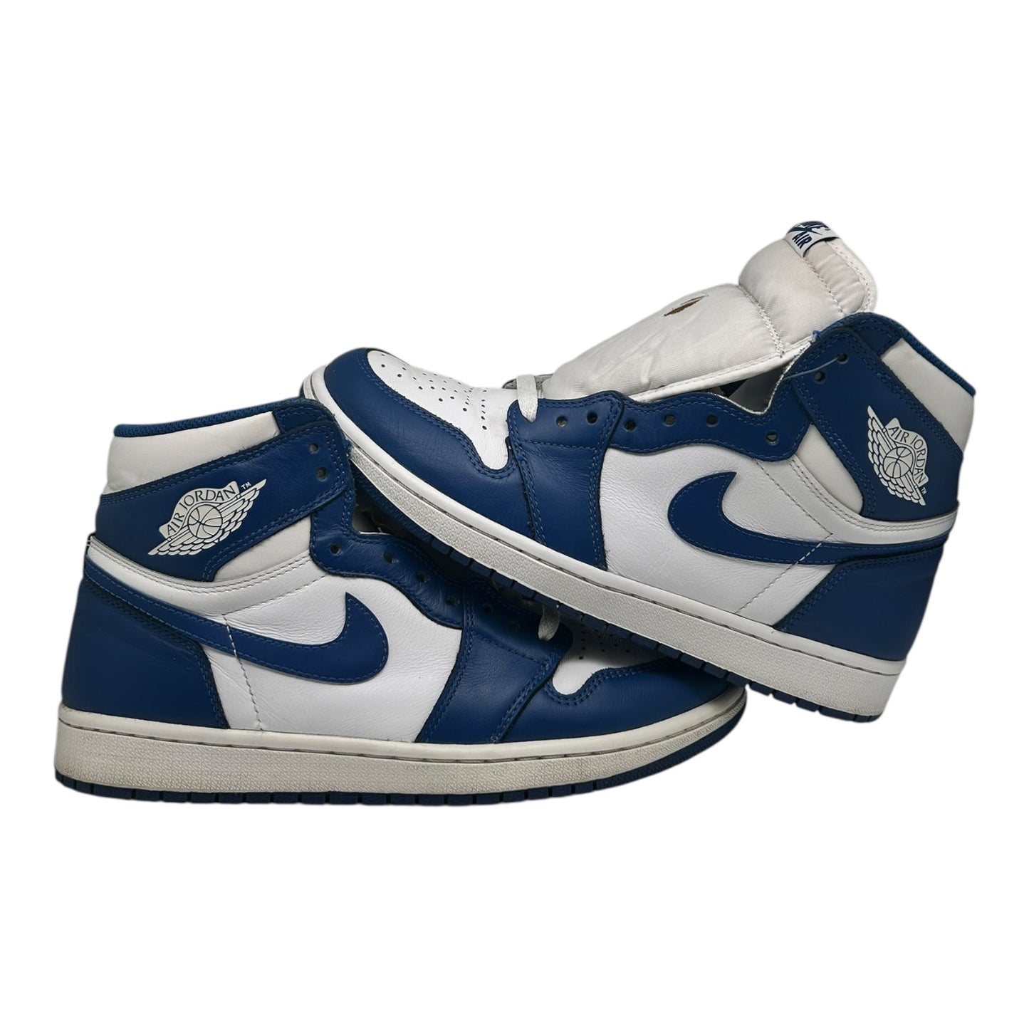PREOWNED JORDAN 1 HIGH STORM BLUE SIZE 9.5