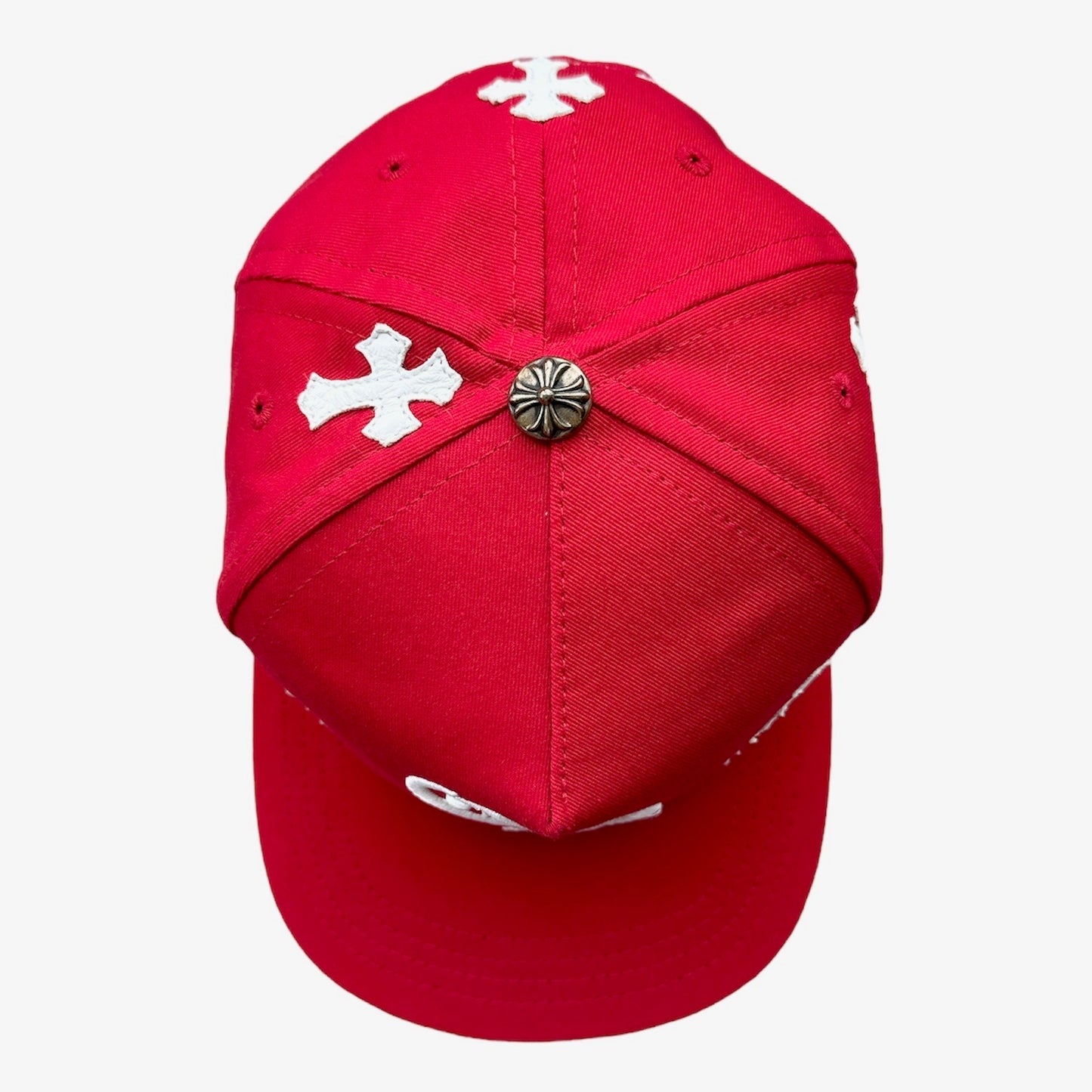 Chrome Hearts Cross Patch Red CH Baseball Hat