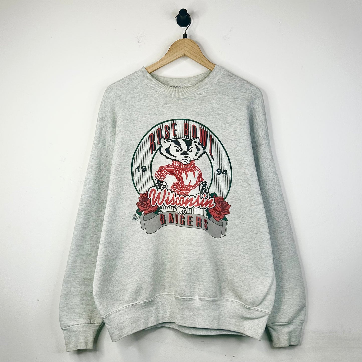 WISCONSIN BADGERS ROSE BOWL 1994 CREWNECK