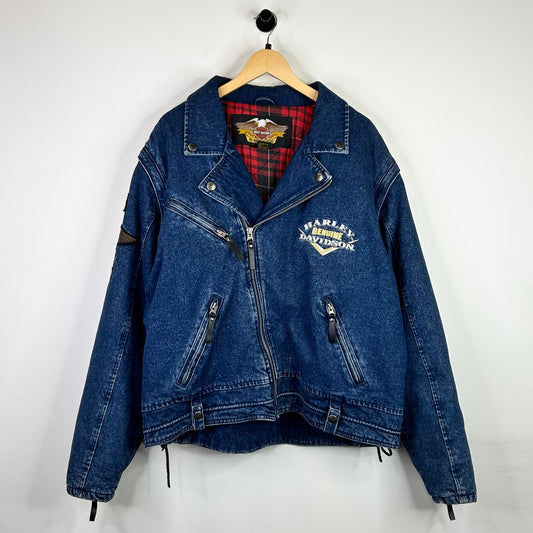 HARLEY GENUINE DAVIDSON DENIM PATCH JACKET