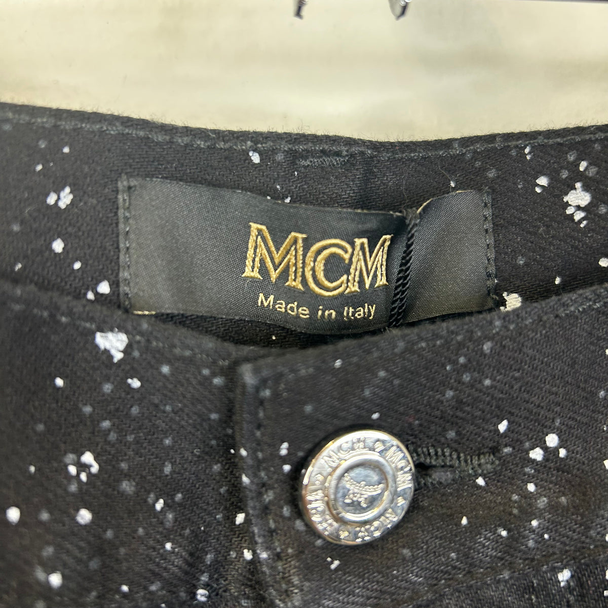 MCM BLACK GALAXY SPLATTER DENIM