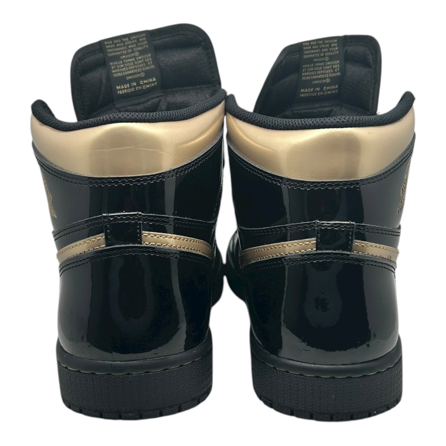 PREOWNED JORDAN 1 HIGH BLACK METALLIC GOLD