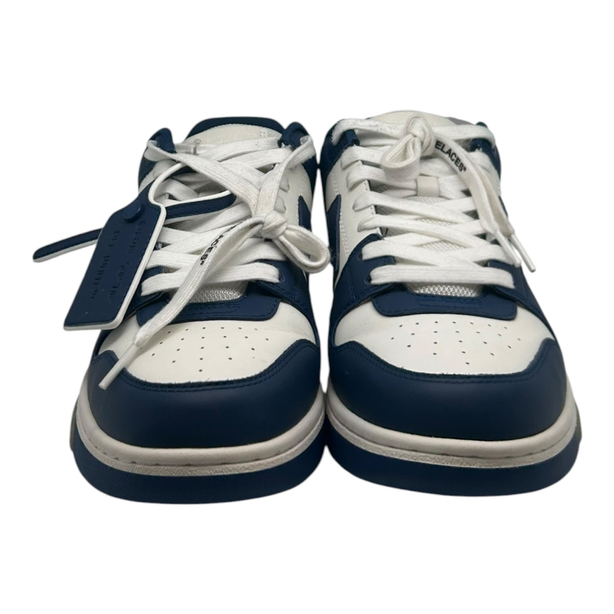 OFF-WHITE OUT OF OFFICE DARK BLUE WHITE SNEAKERS