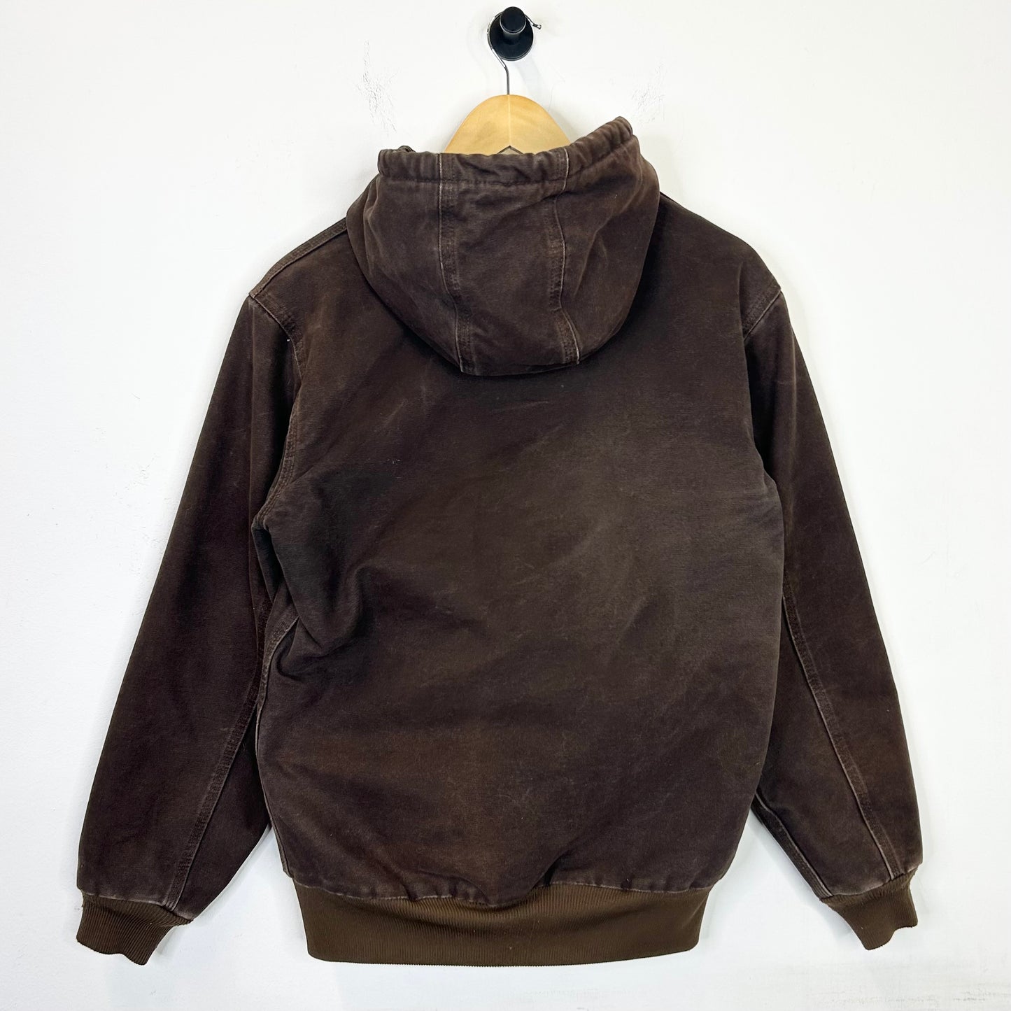 BROWN FADED CARHARTT HOODED JACKET