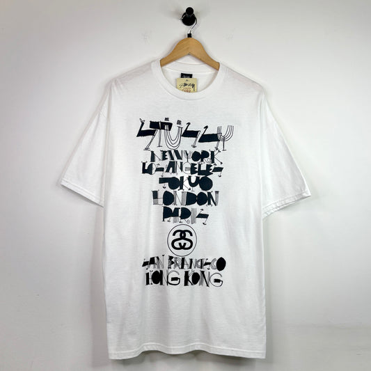 STUSSY STRUGGLE INC WORLD TOUR TEE